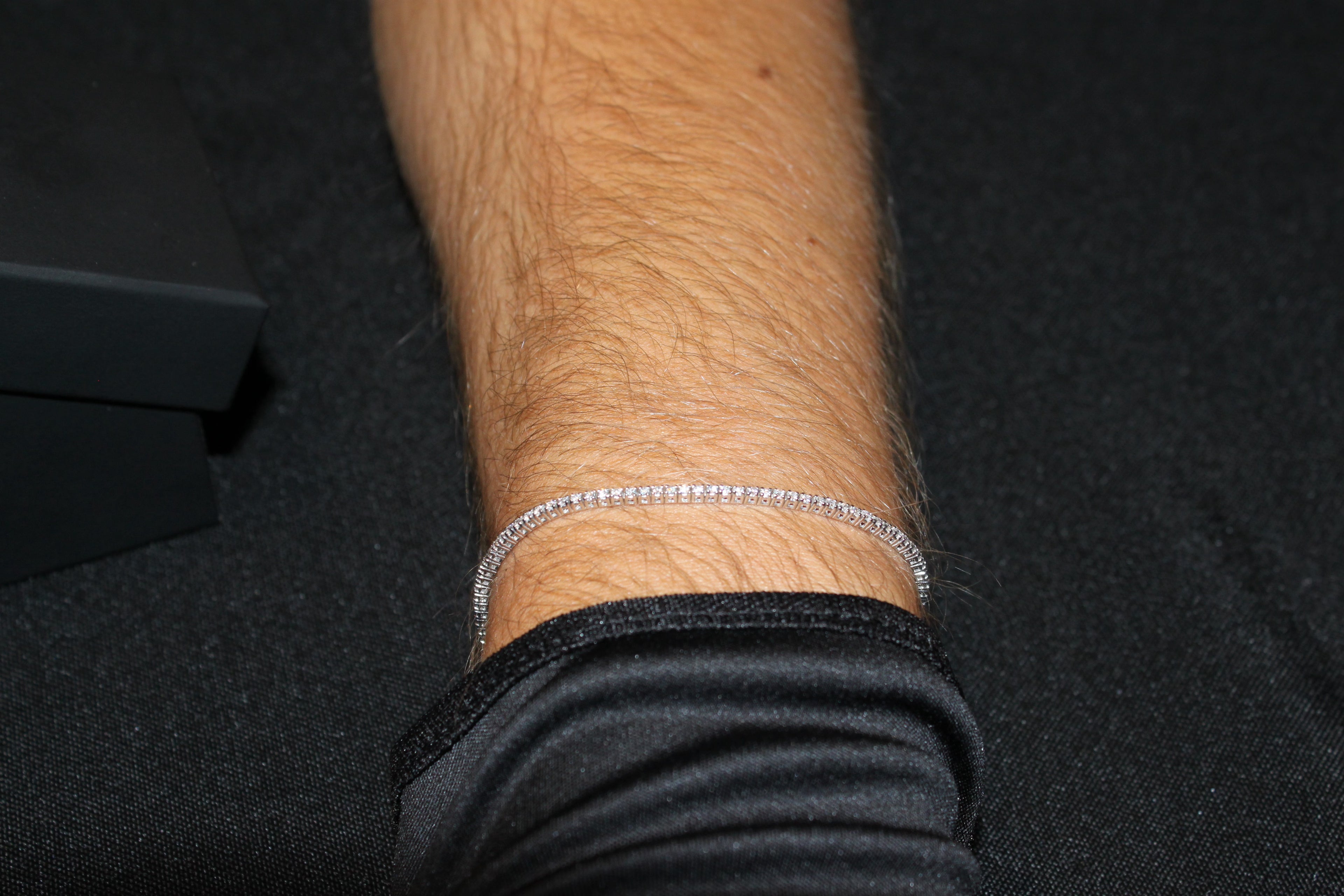 "Slight Flex" Tennis Bracelet White Gold