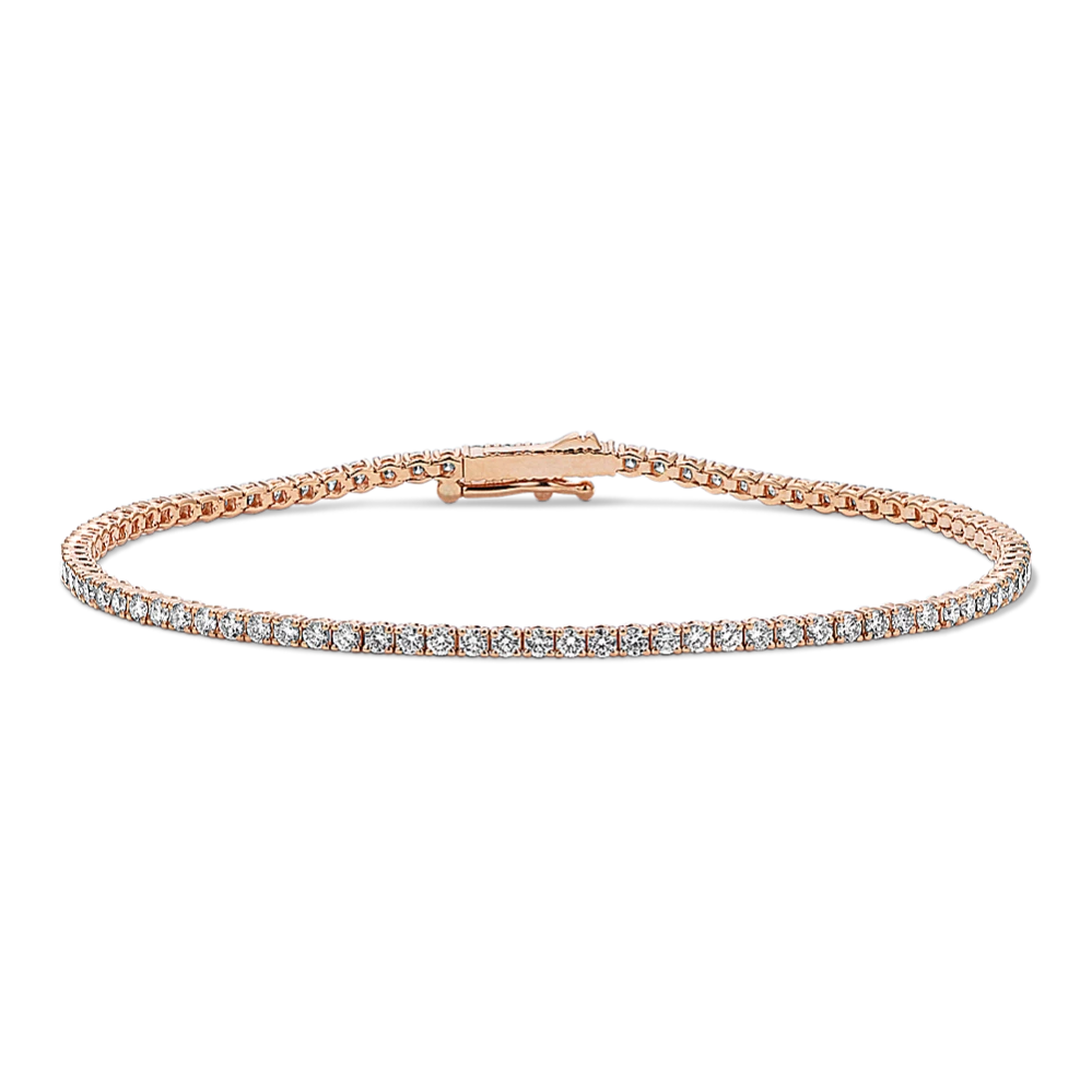 “Conversation Starter” Tennis Bracelet Rose Gold