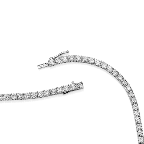 "Big Boss" Tennis Necklace White Gold